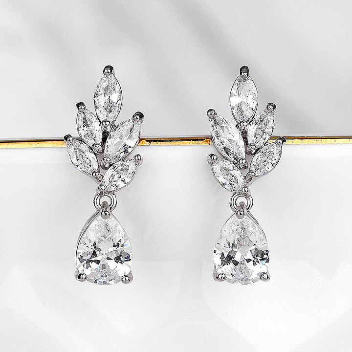 Dewdrop Leaf Earrings
