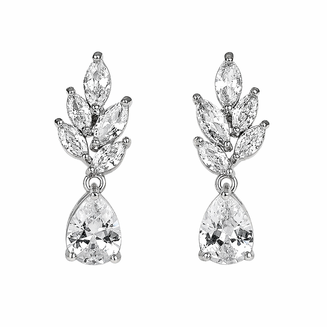 Dewdrop Leaf Earrings