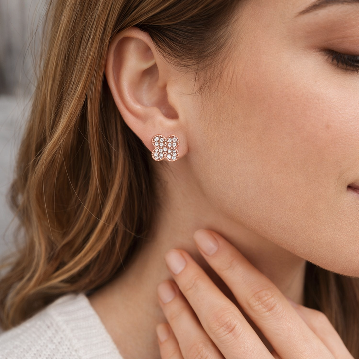 Aurielle Clover Bloom Studs