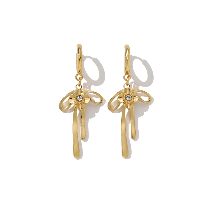 Aurelia Ribbon Bloom Hoops