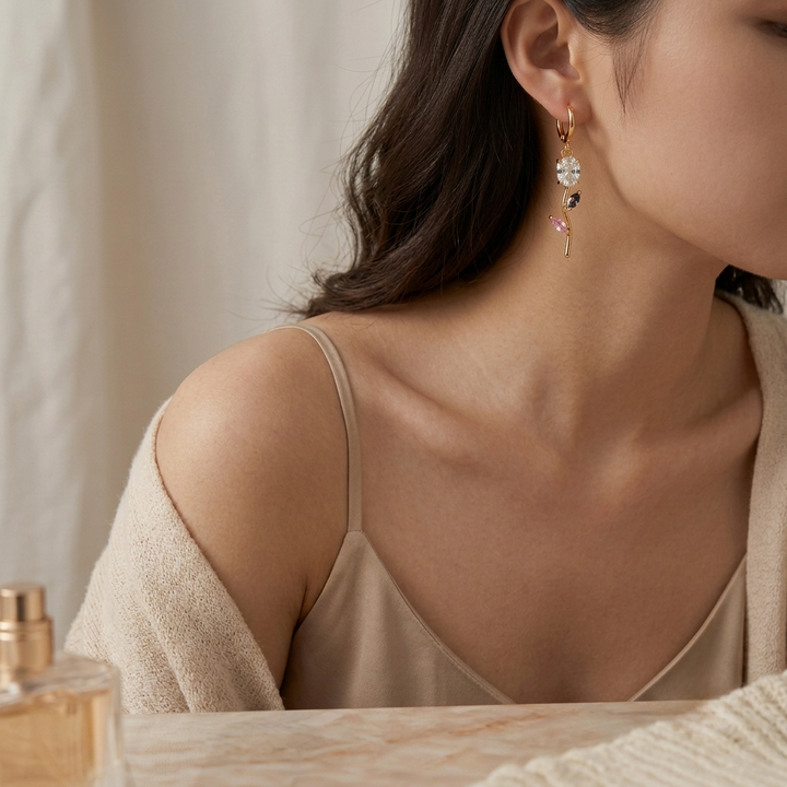 Tulip Velisse Earrings - Multicolor