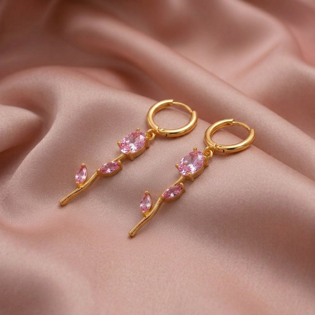 Tulip Velisse Earrings - Pink