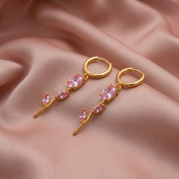 Tulip Velisse Earrings - Pink
