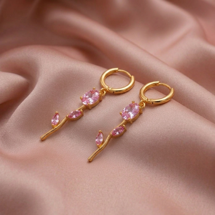 Tulip Velisse Earrings - Pink