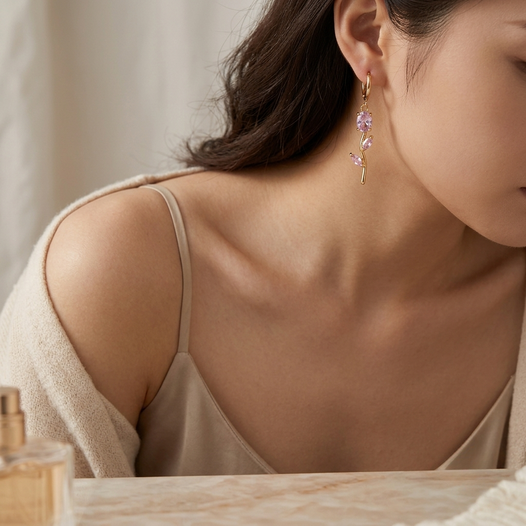 Tulip Velisse Earrings - Pink