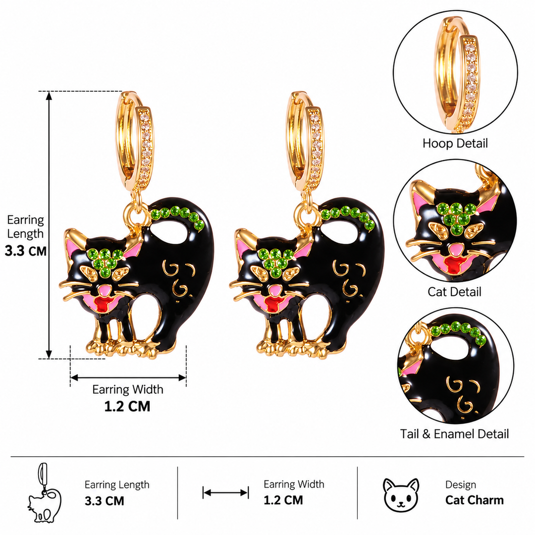 Nine Lives After Midnight Earrings