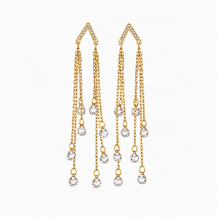 Celestial Drop Tassel Earrings