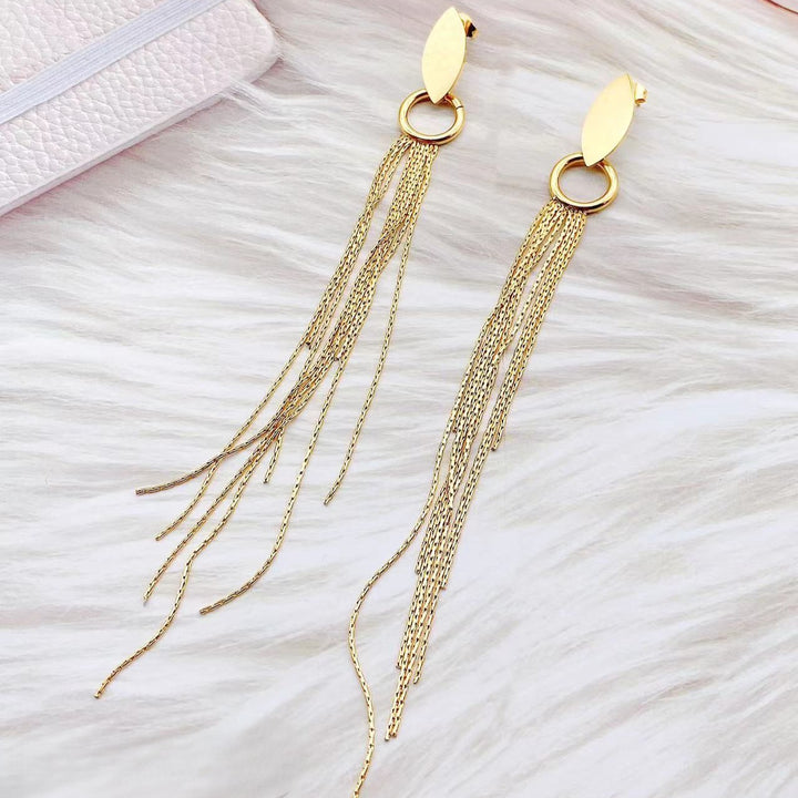 Marquise Tassel Earrings