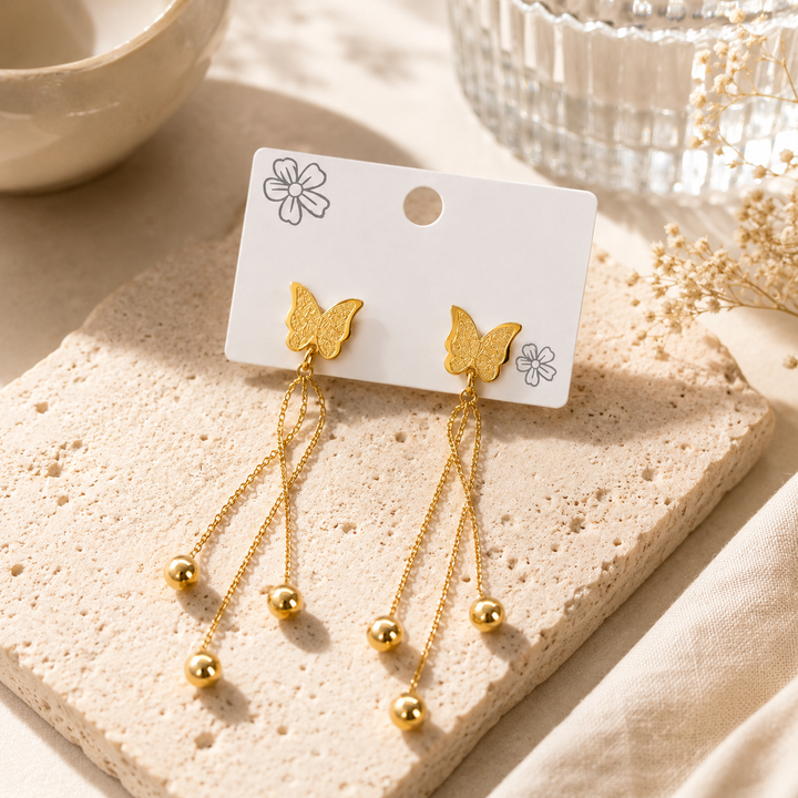 Butterfly Dangle Drop Earrings