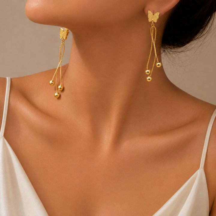Butterfly Dangle Drop Earrings