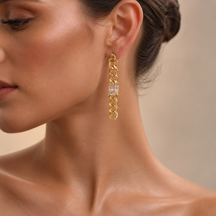 Luxe Link Drops Earrings