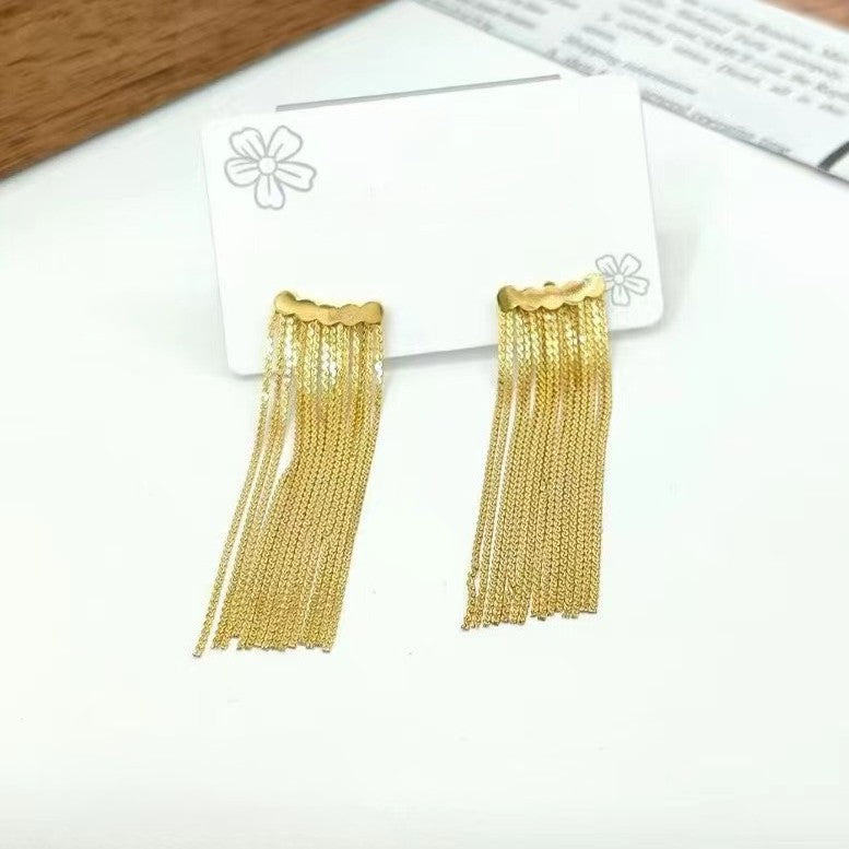 Glitz Drip Tassels Earrings