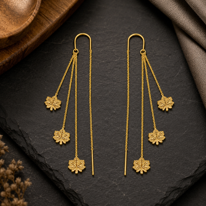 Maple Muse Threader Drop Earrings