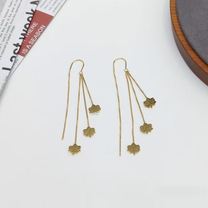 Maple Muse Threader Drop Earrings