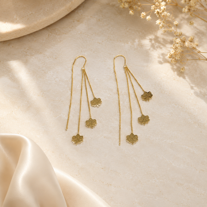 Maple Muse Threader Drop Earrings
