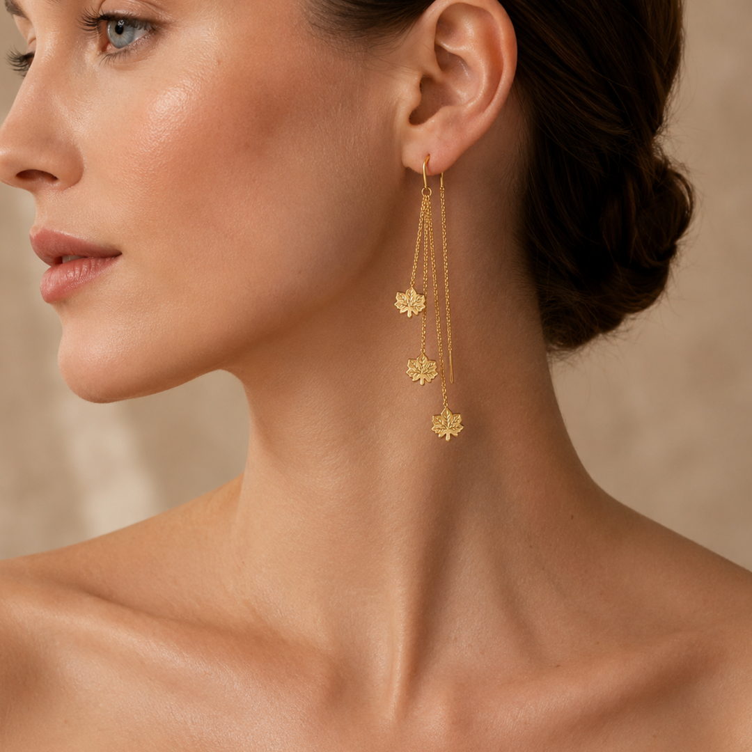 Maple Muse Threader Drop Earrings