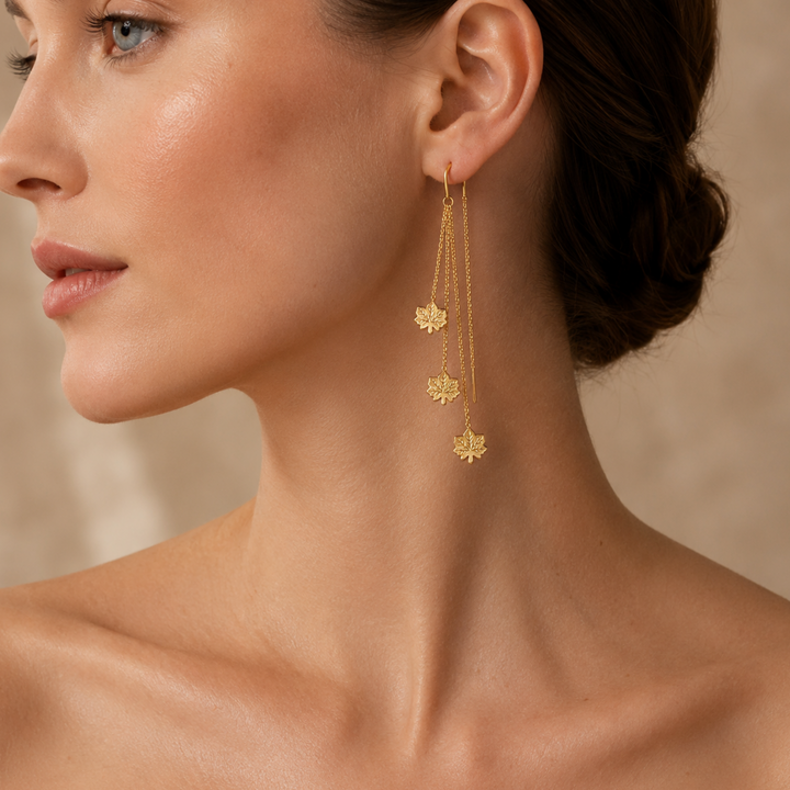 Maple Muse Threader Drop Earrings