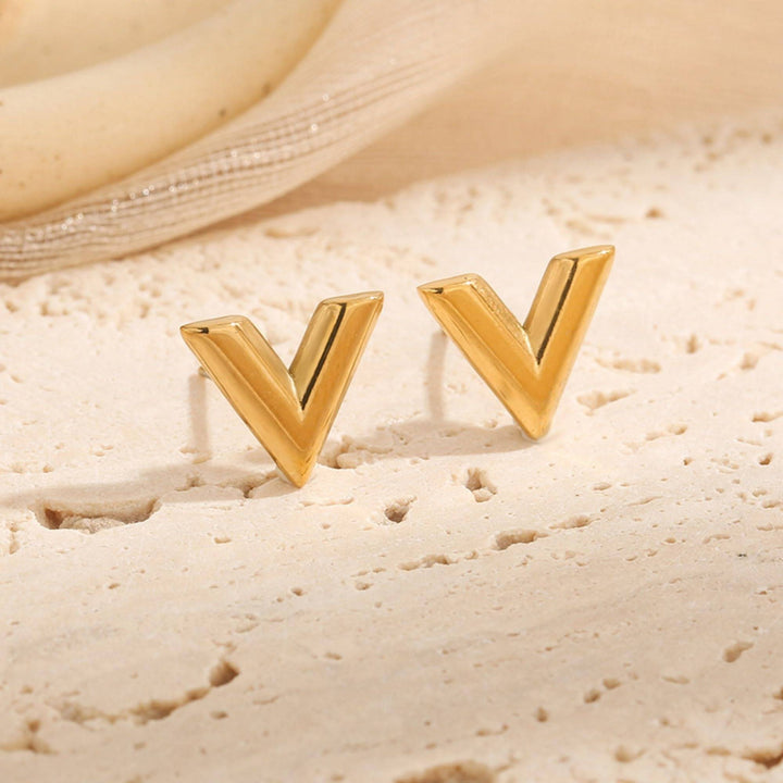 Vibe Check V Stud Earrings