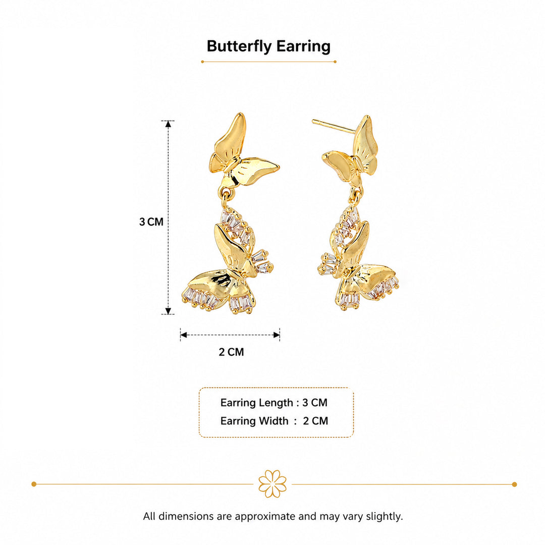 Mariposa Luxe Earrings - Gold