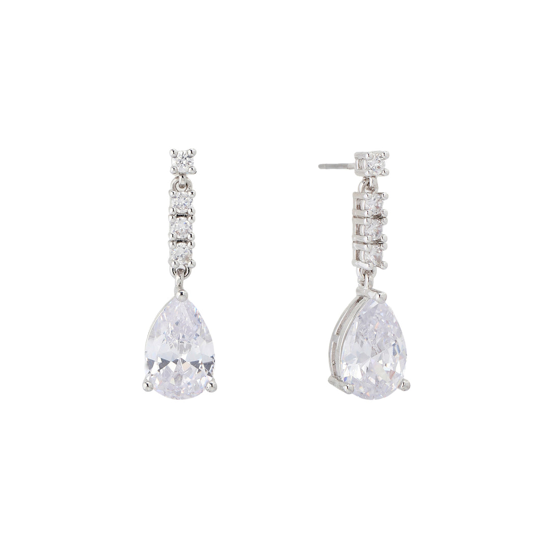 Icy Arc Drop Earrings