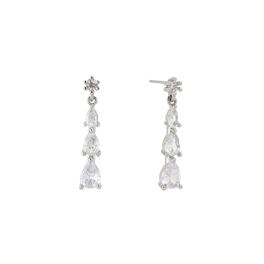 Cascade Crystal Drop Earrings