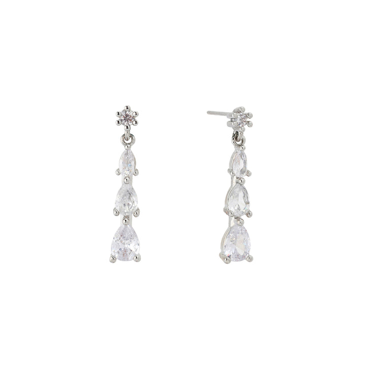 Cascade Crystal Drop Earrings