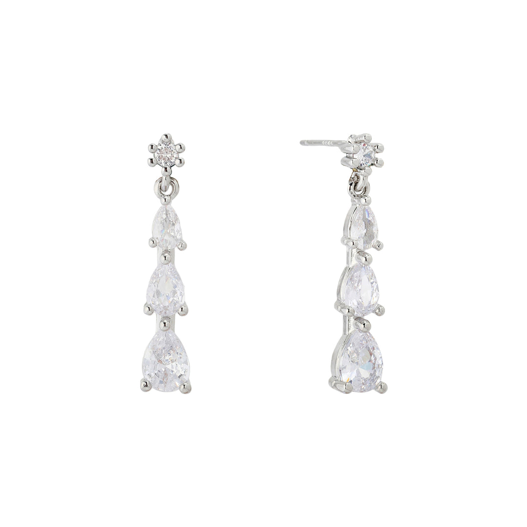 Cascade Crystal Drop Earrings