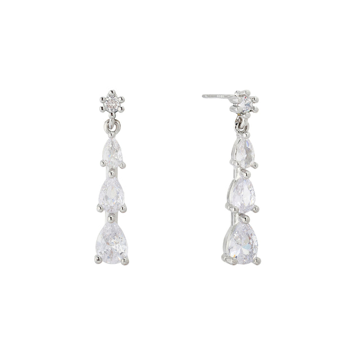 Cascade Crystal Drop Earrings