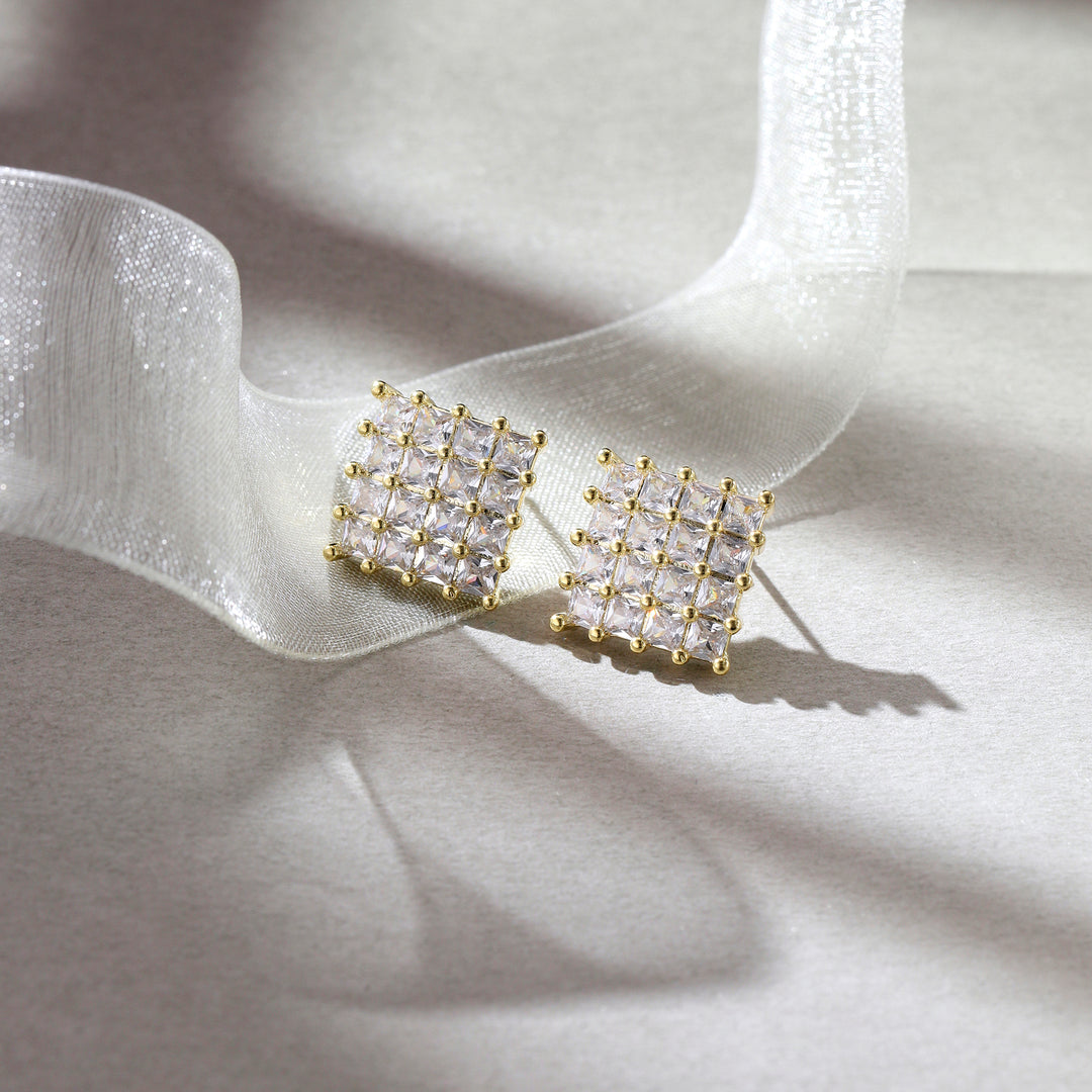 Glitz Grid Earrings
