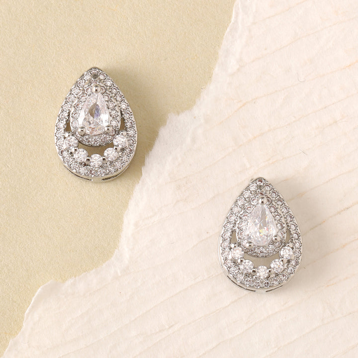 Silver Droplet Earrings