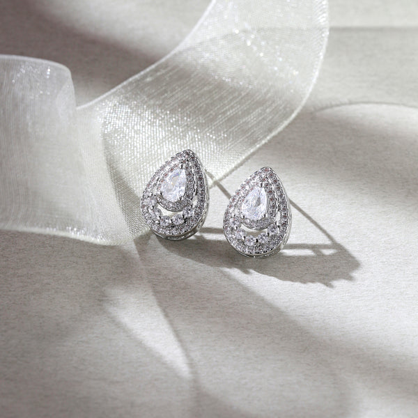 Silver Droplet Earrings