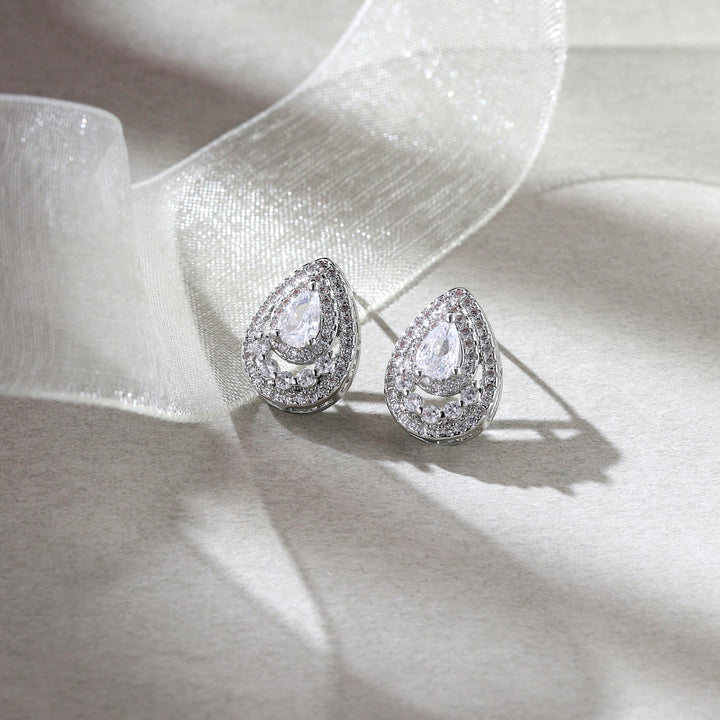 Silver Droplet Earrings