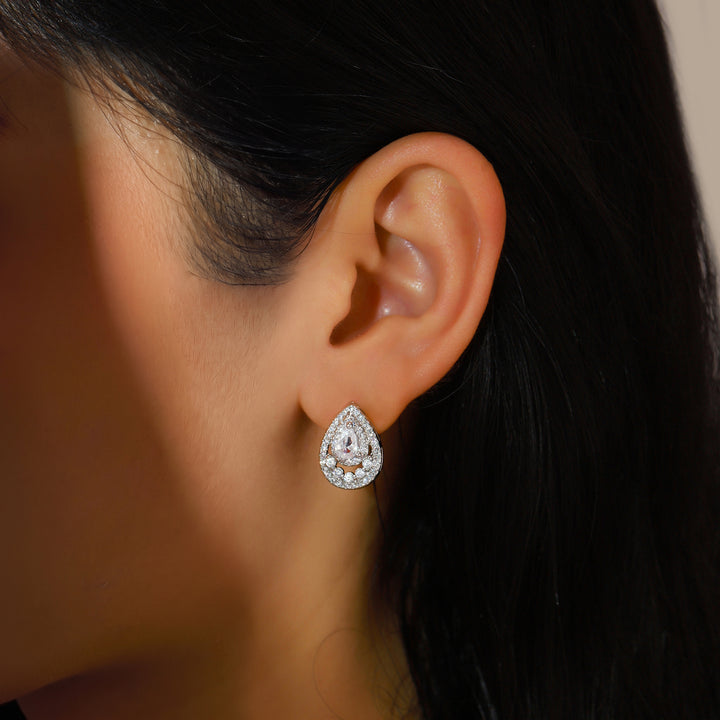 Silver Droplet Earrings