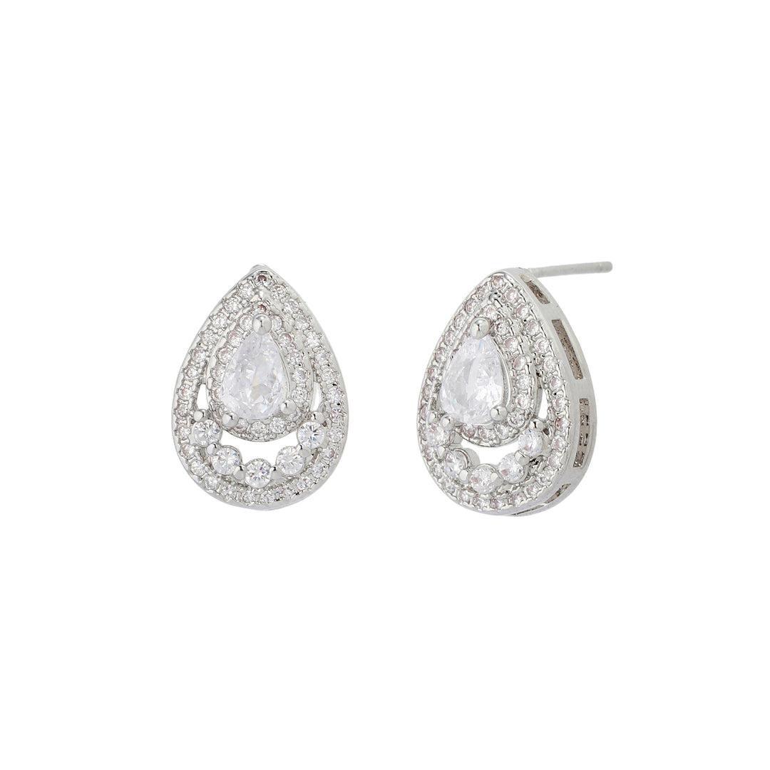 Silver Droplet Earrings