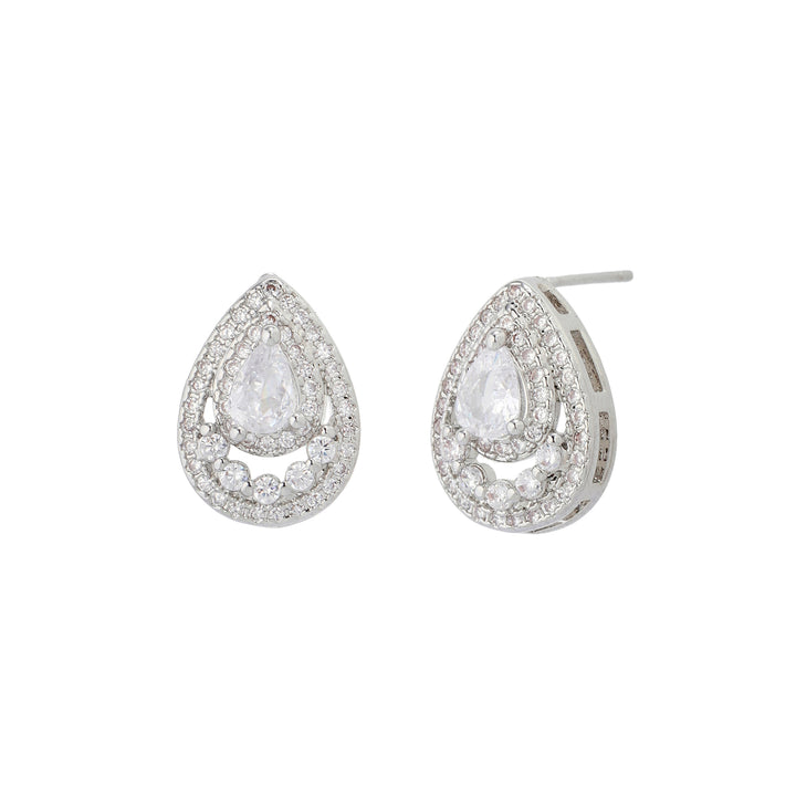 Silver Droplet Earrings