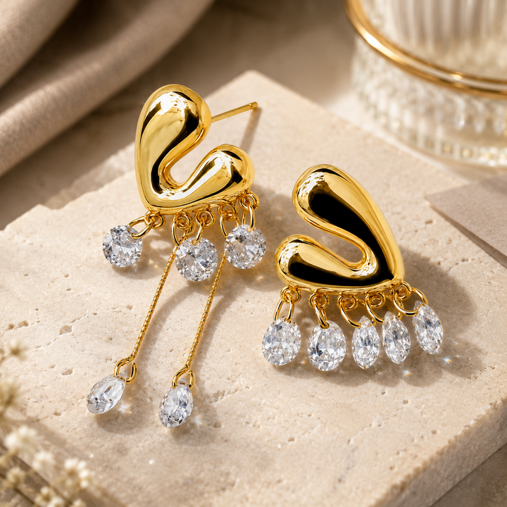 Liquid Sway Spark Earrings