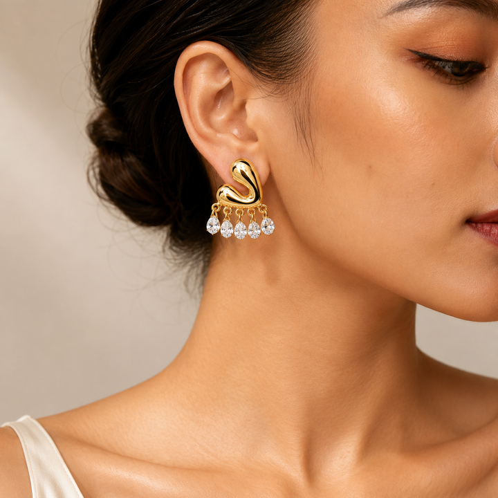 Liquid Sway Spark Earrings