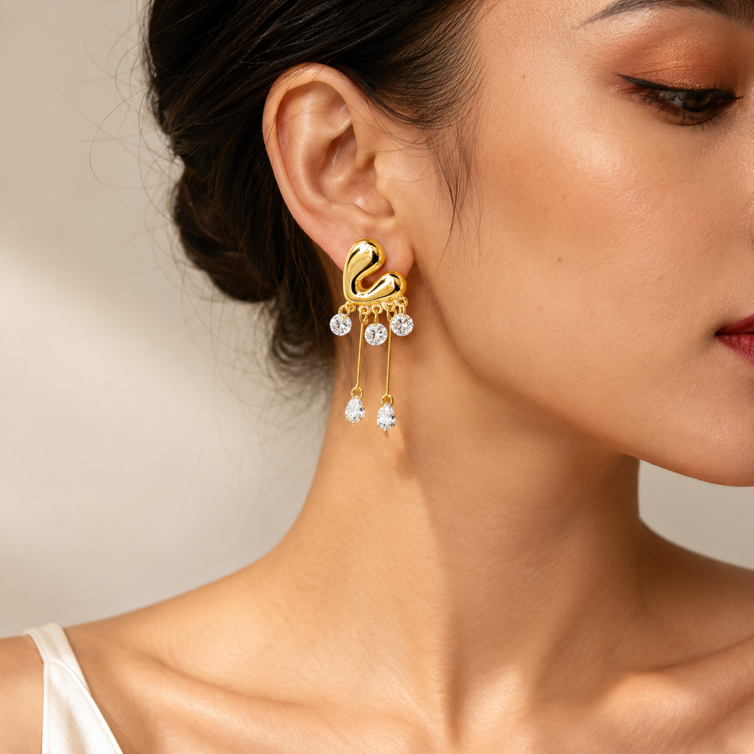 Liquid Sway Spark Earrings