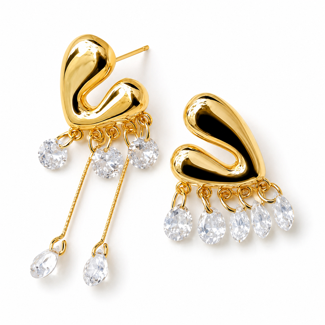 Liquid Sway Spark Earrings