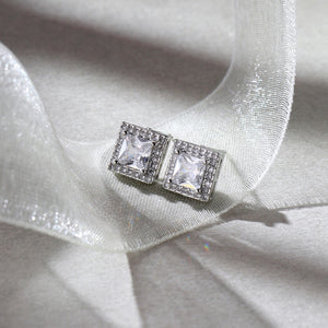 Geo Frame Stud Earrings