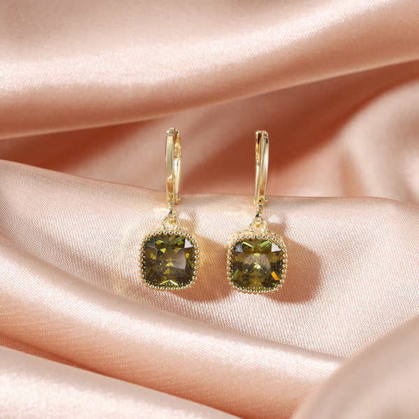 Prism Pop Huggie Earrings - Green