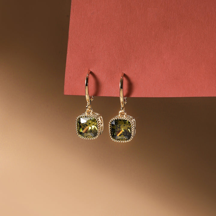 Prism Pop Huggie Earrings - Green