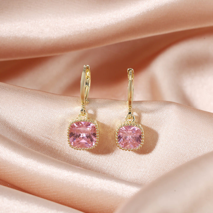 Prism Pop Huggie Earrings - Pink