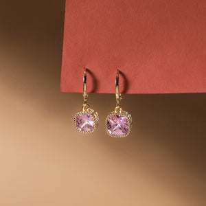 Prism Pop Huggie Earrings - Pink