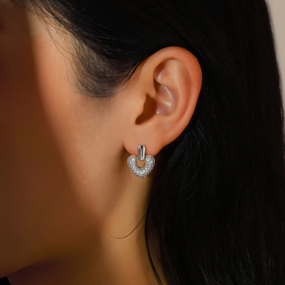 Silver Sweetheart Earrings