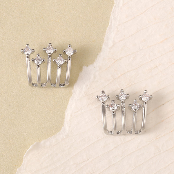 Stellar Spark Huggie Earrings