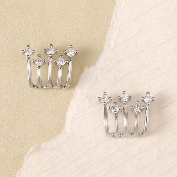 Stellar Spark Huggie Earrings