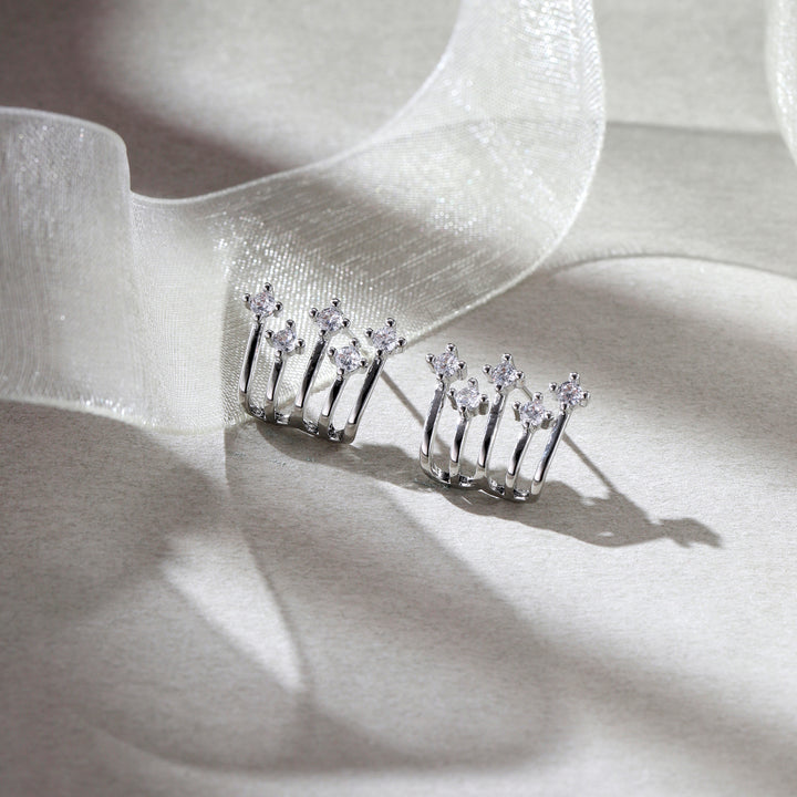 Stellar Spark Huggie Earrings