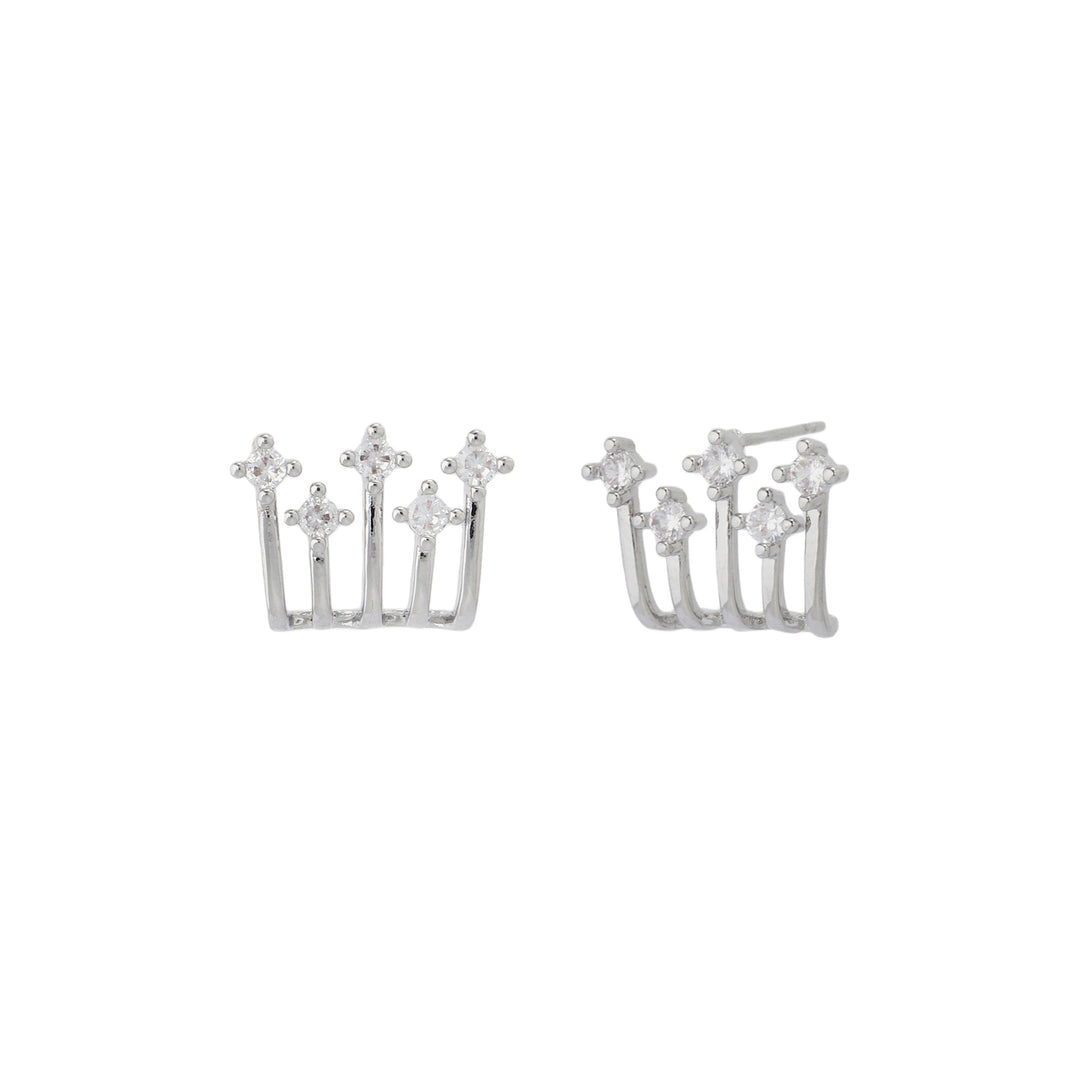 Stellar Spark Huggie Earrings