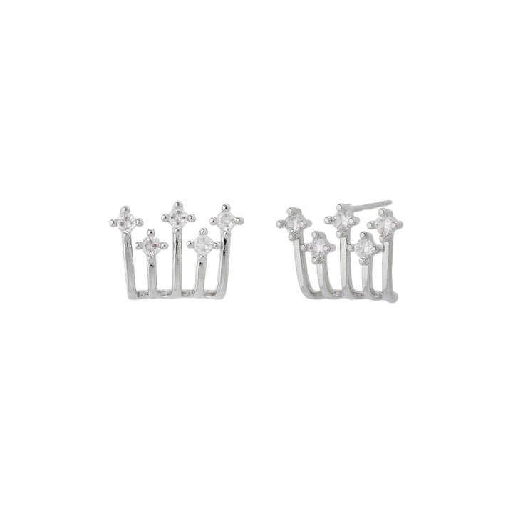 Stellar Spark Huggie Earrings